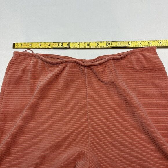 Gudrun Sjoden Velour Pink Pants Elastic Waist Wide Leg - Picture 6 of 6